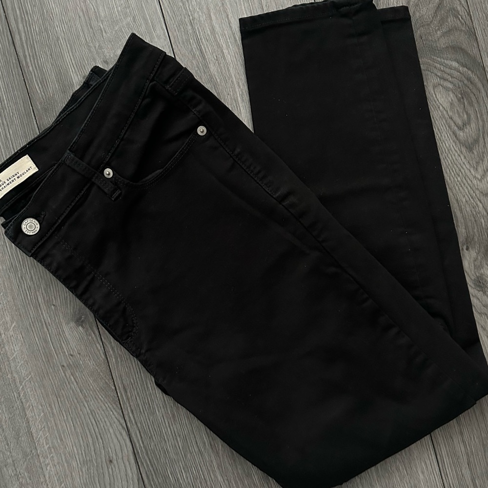 GAP 1969 True Skinny Black Jeans (32R)